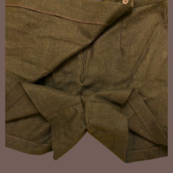 Benetton Wool Skort | Brown | Size S | Vintage 90s - Picture 3 of 5
